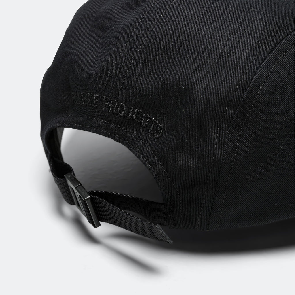 Twill 5 Panel Cap - Black