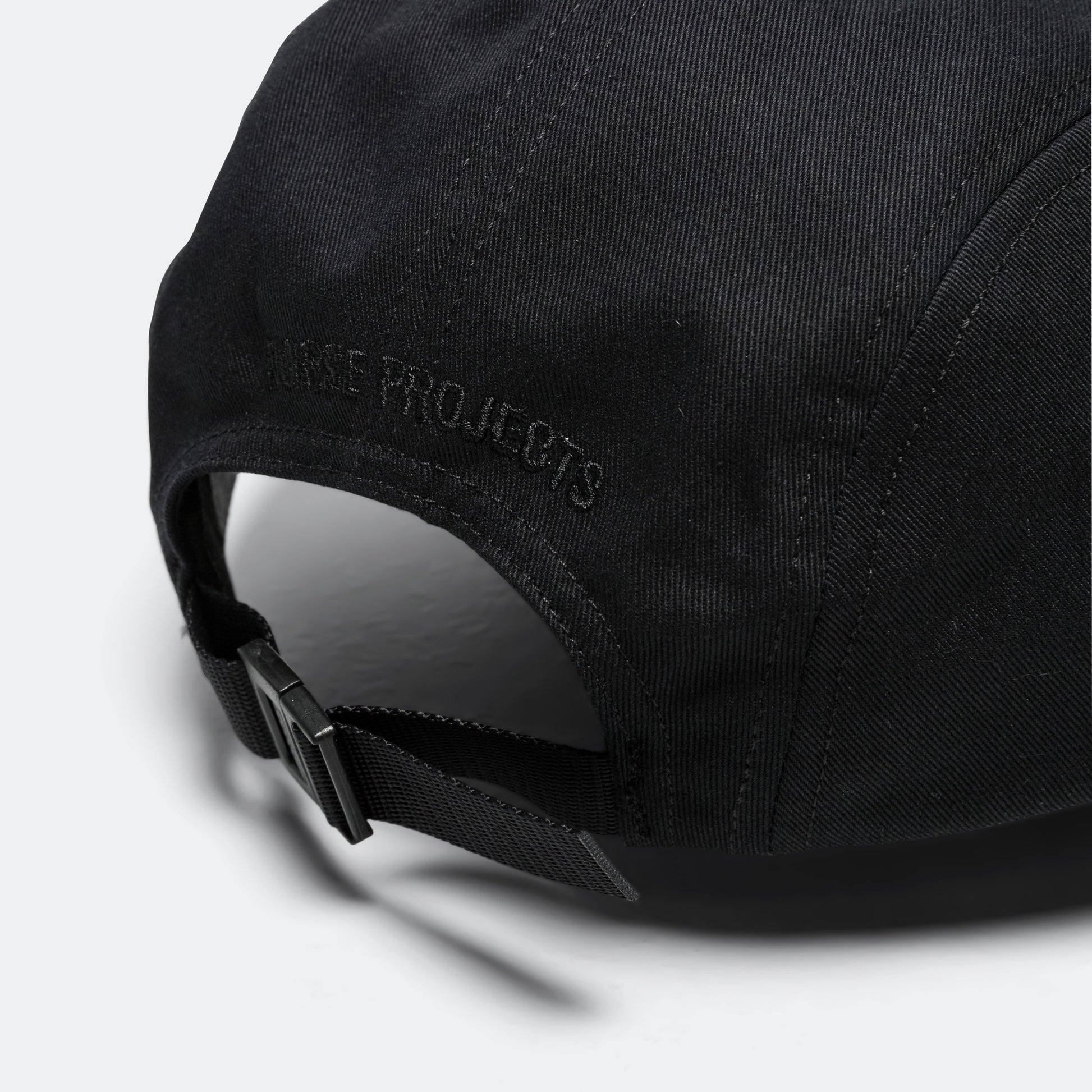 Twill 5 Panel Cap - Black