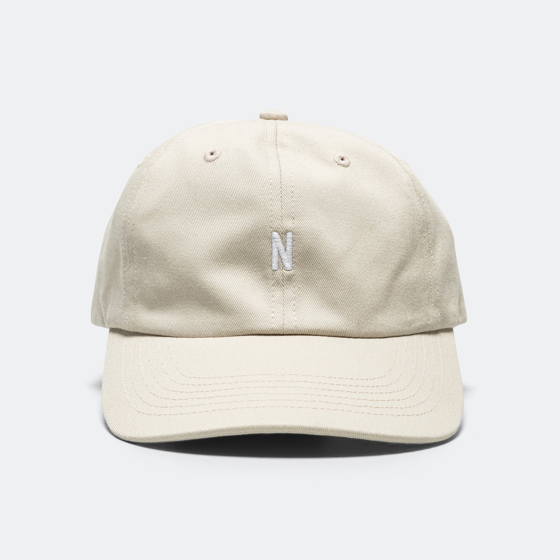 Twill Sports Cap - Marble White