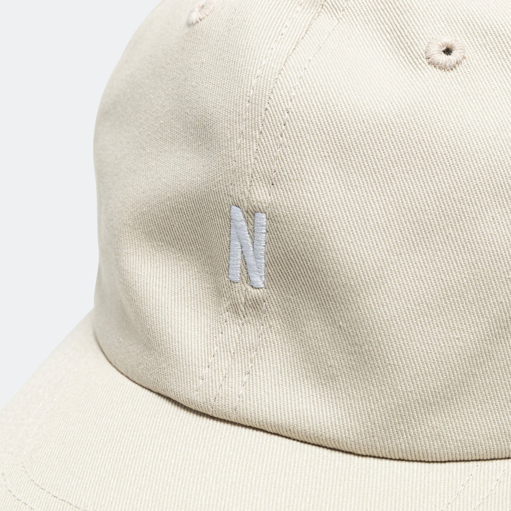 Twill Sports Cap - Marble White