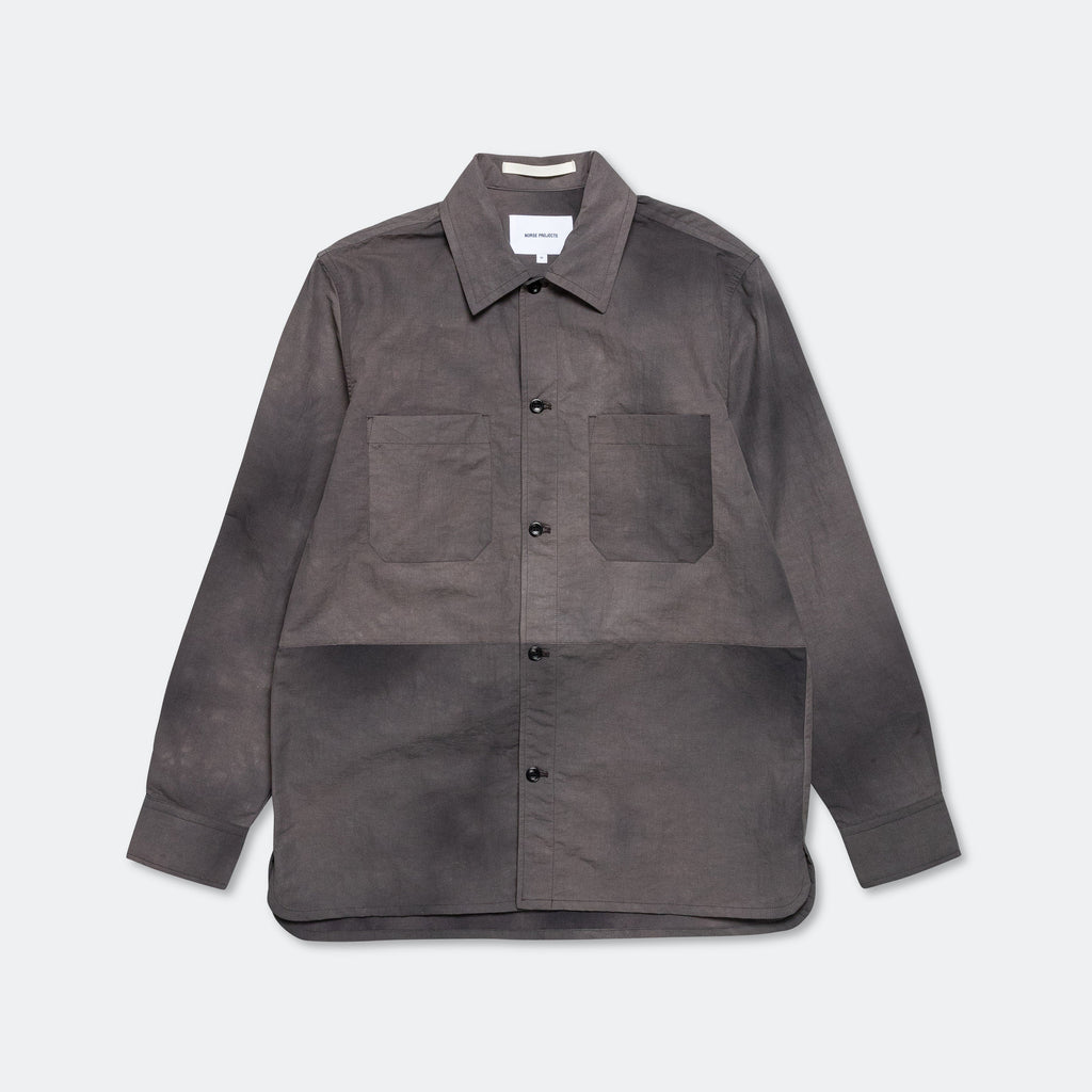 Ulrik Wave Dye Overshirt - Black