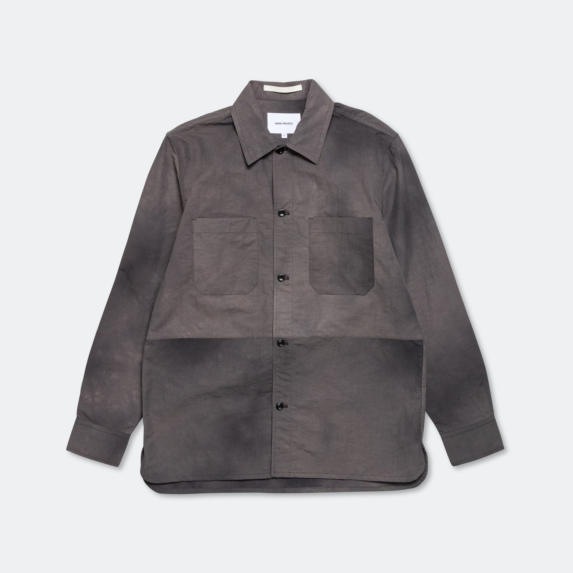 Ulrik Wave Dye Overshirt - Black
