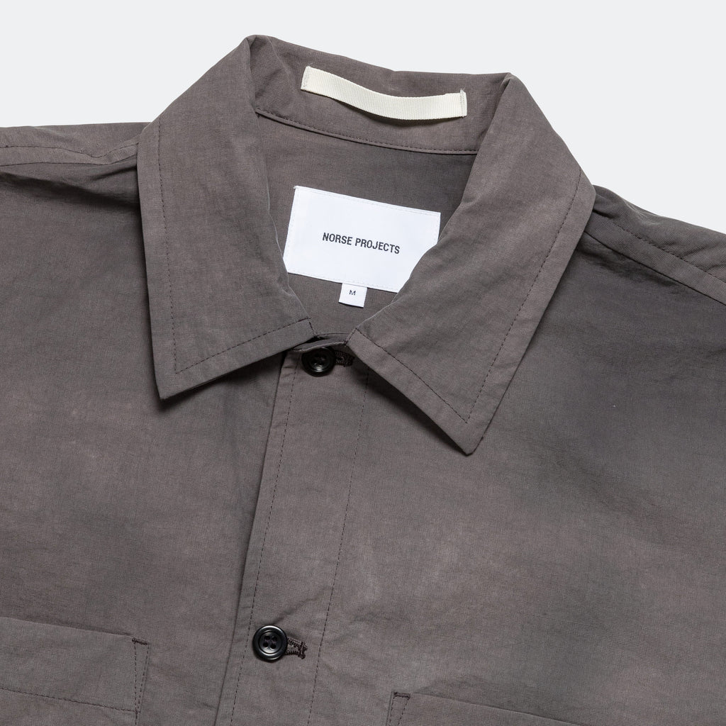 Ulrik Wave Dye Overshirt - Black