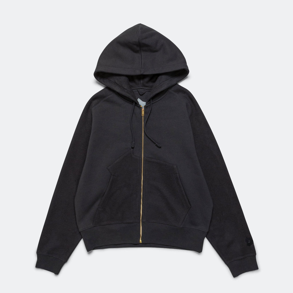 Thought Bubble Panelled Hoodie - Anthracite