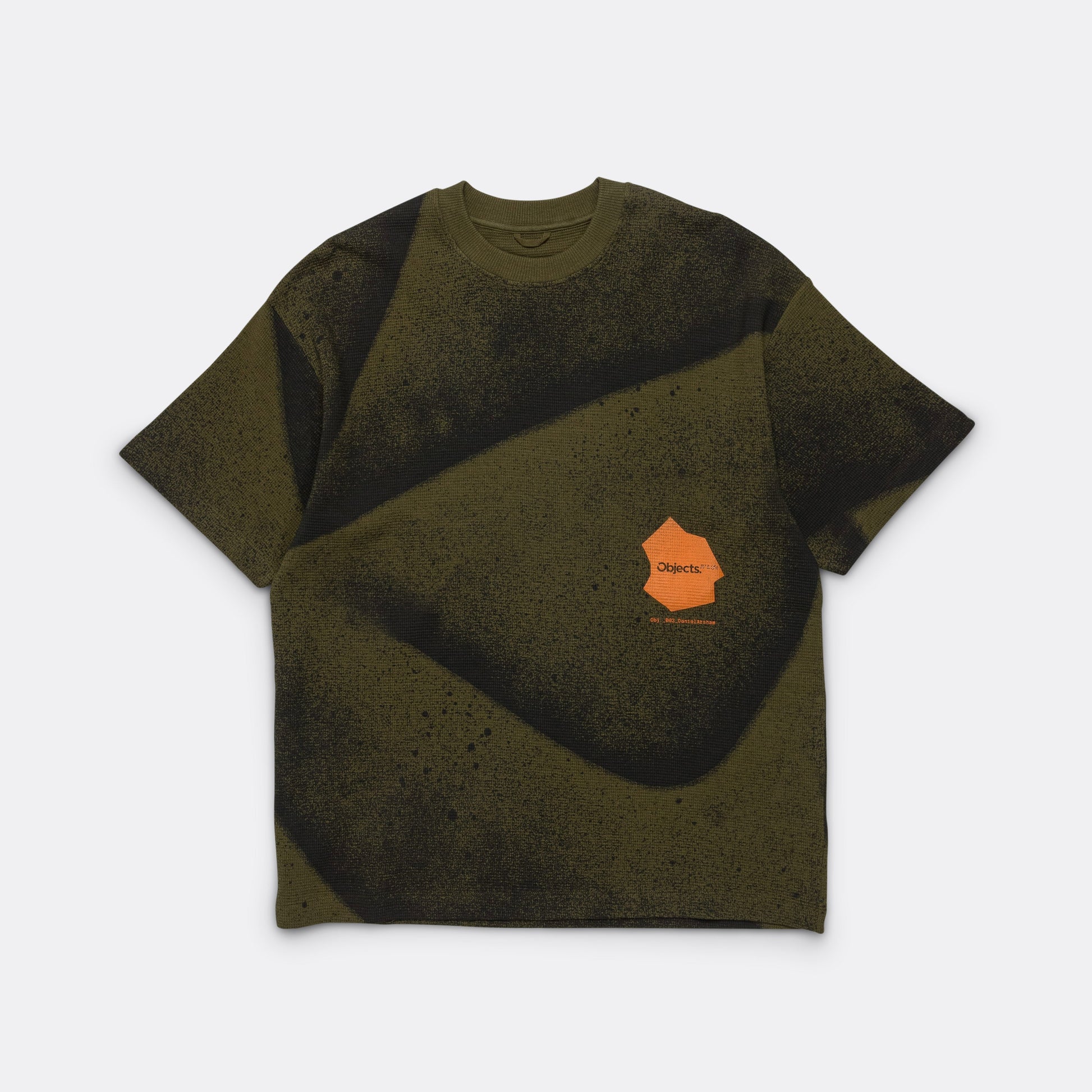 Waffle SS T-Shirt - Olive Spray