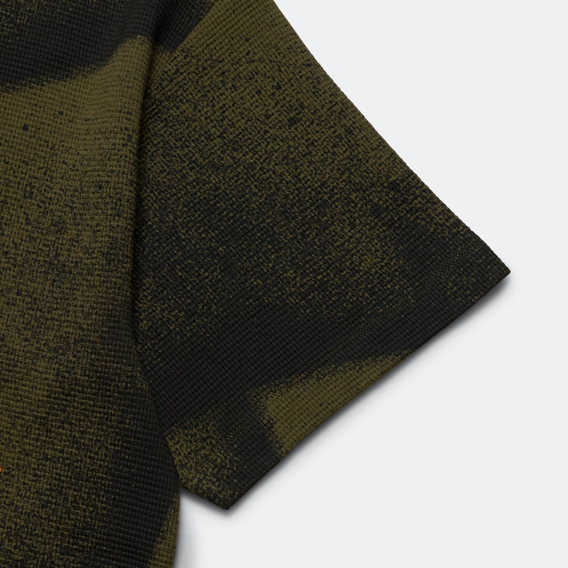 Waffle SS T-Shirt - Olive Spray