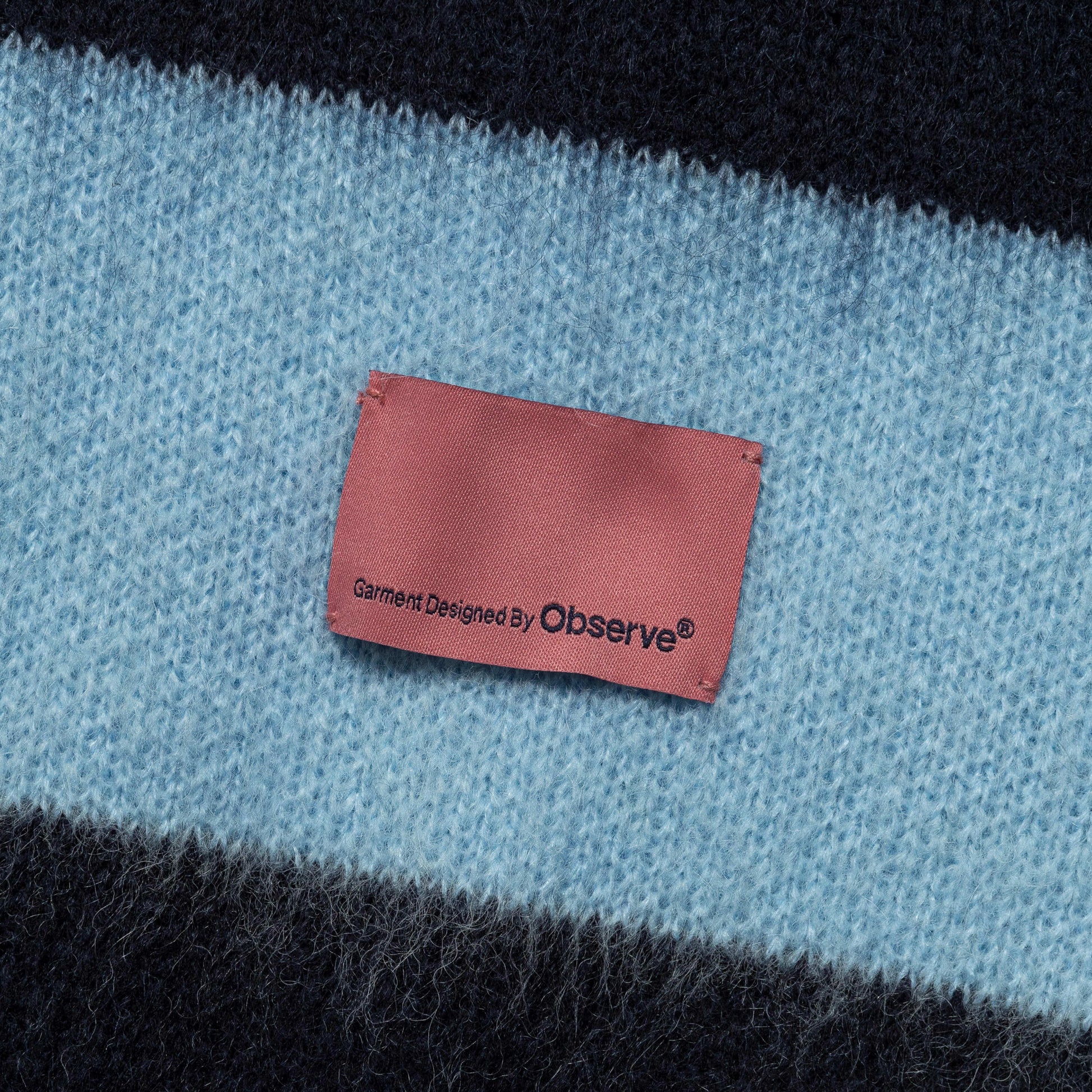 Striped Knit Sweater - Blue
