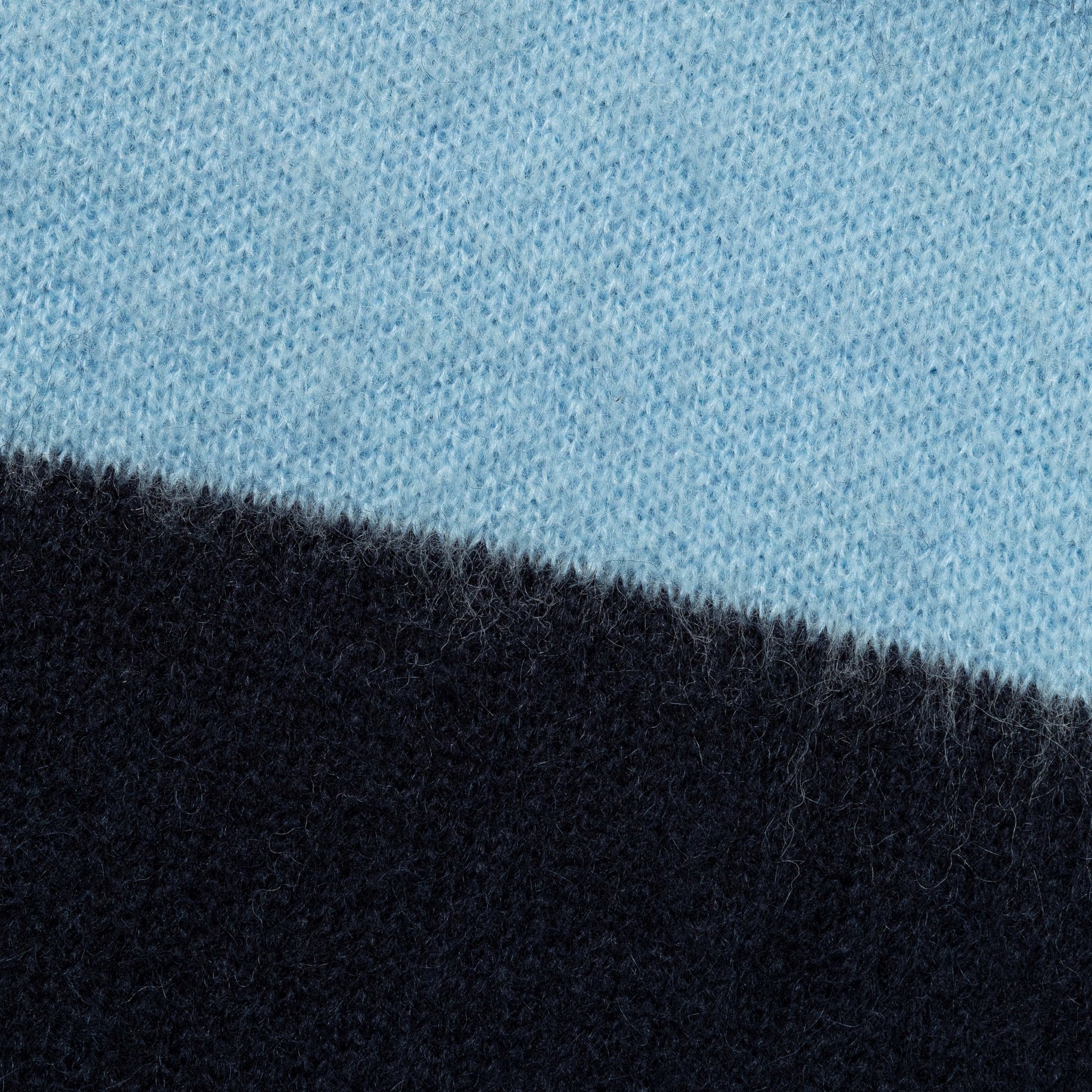 Striped Knit Sweater - Blue