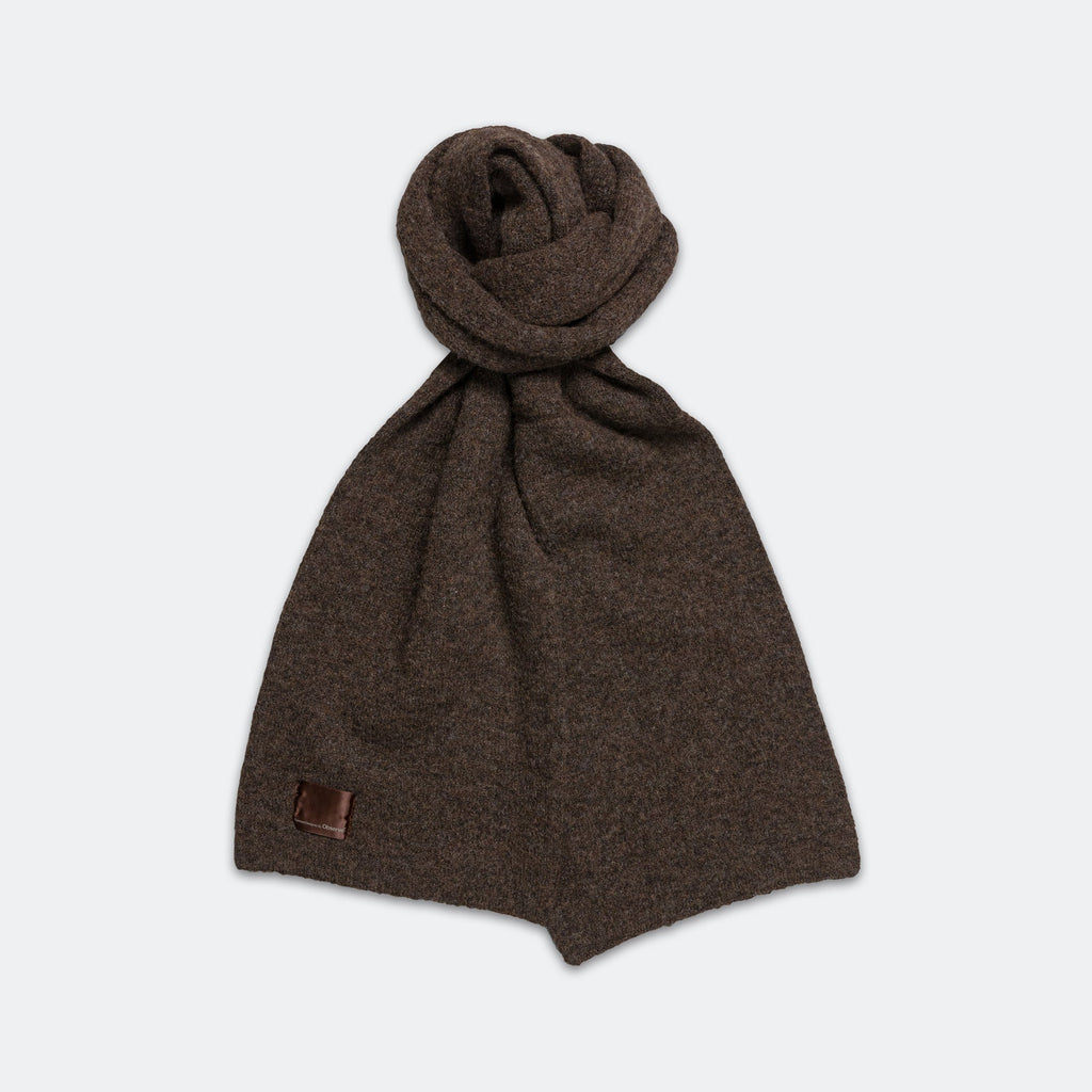Mohair Logo Scarf - Olive