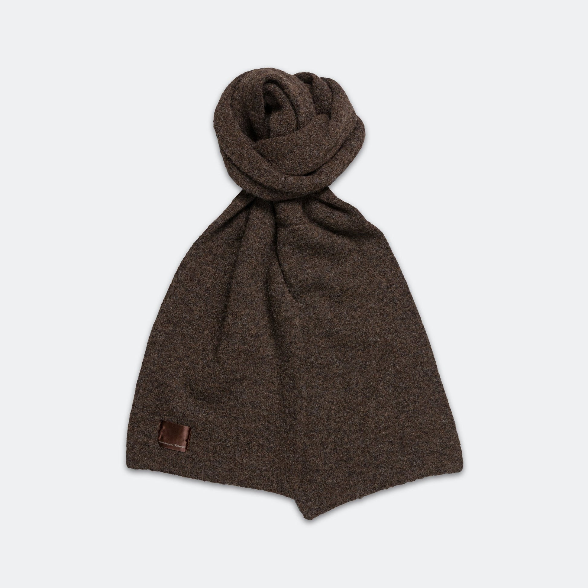 Mohair Logo Scarf - Olive