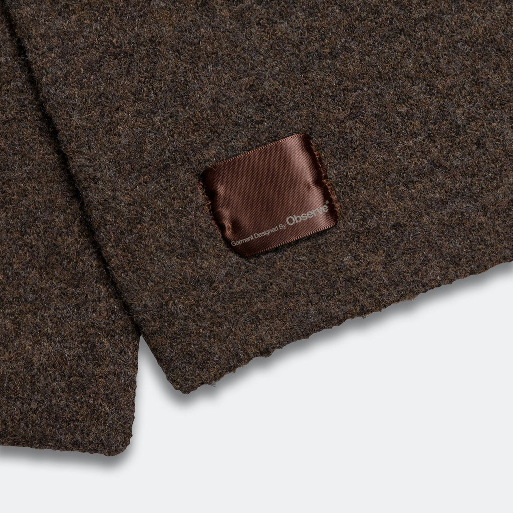 Mohair Logo Scarf - Olive