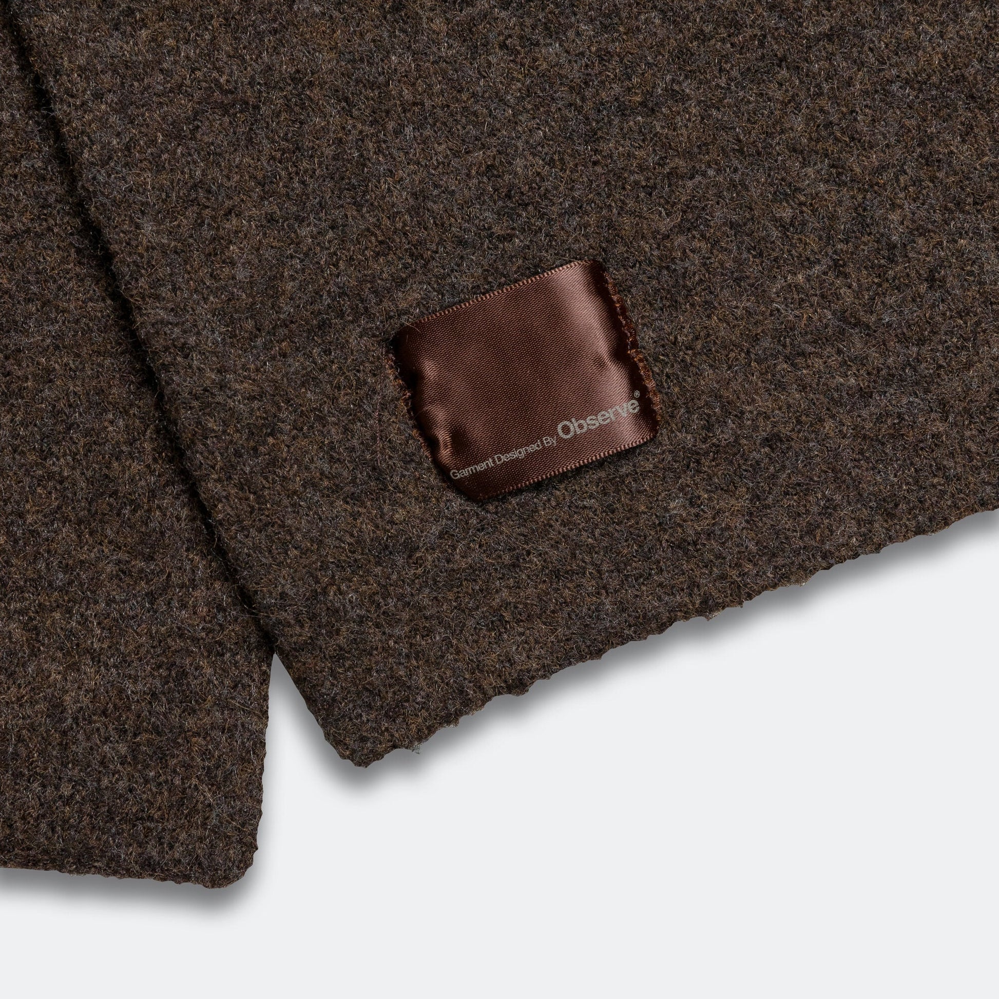 Mohair Logo Scarf - Olive