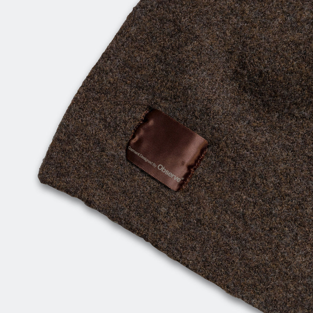 Mohair Logo Scarf - Olive