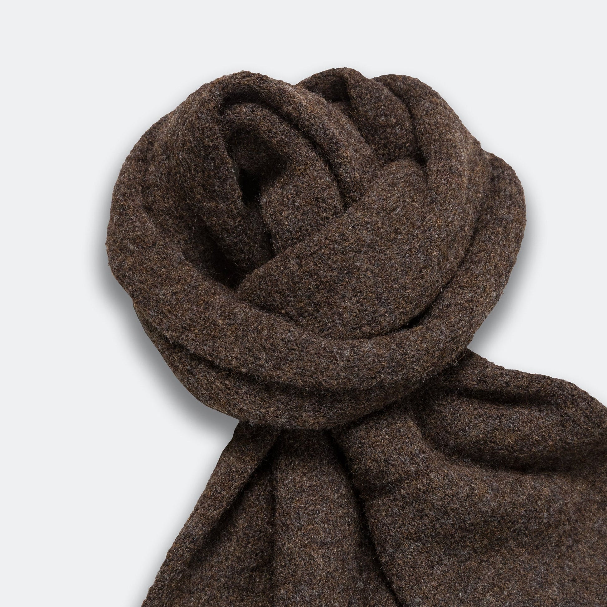 Mohair Logo Scarf - Olive