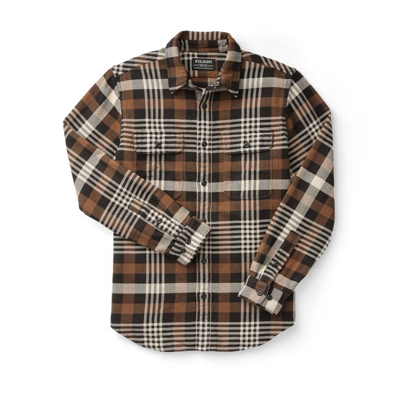 Vintage Flannel Work Shirt - Dark Brown Taupe