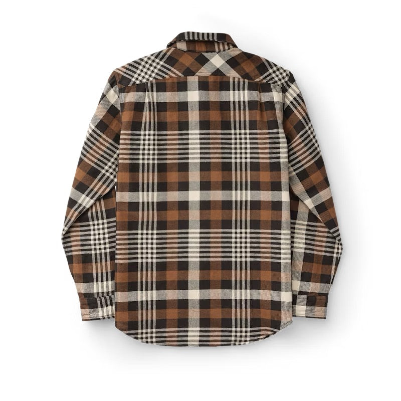 Vintage Flannel Work Shirt - Dark Brown Taupe