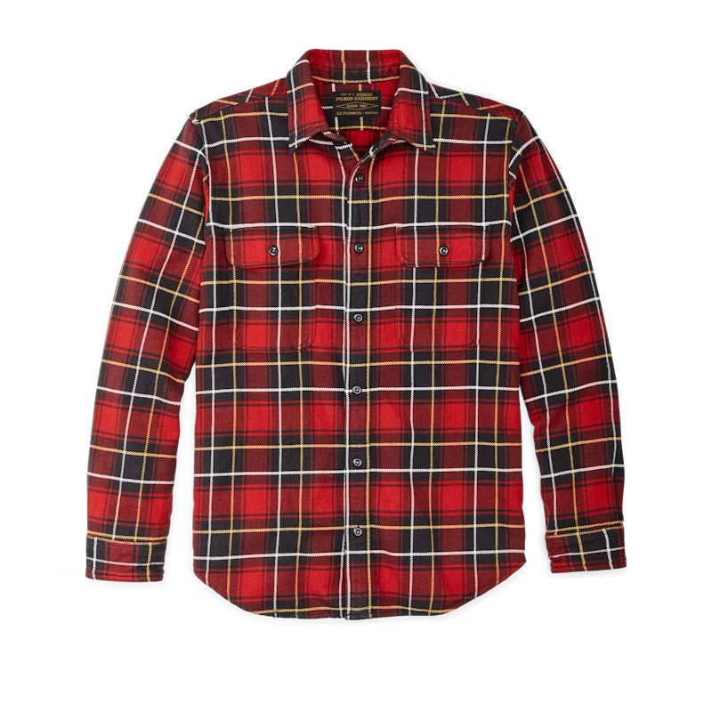 Vintage Flannel Work Shirt - Red Dark Grey