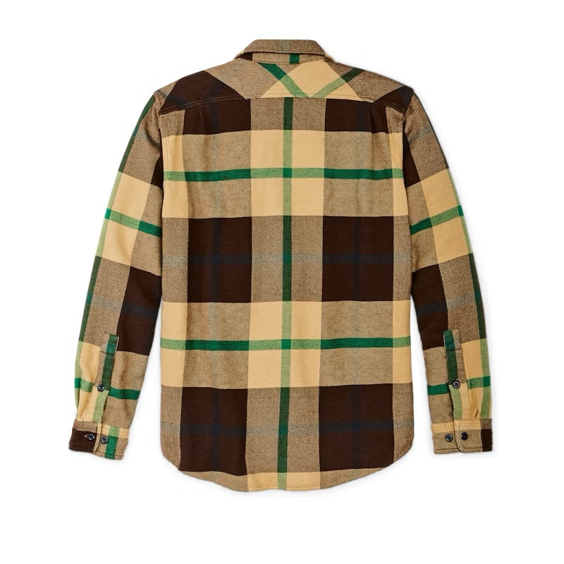 Vintage Flannel Work Shirt - Brown Tan Green