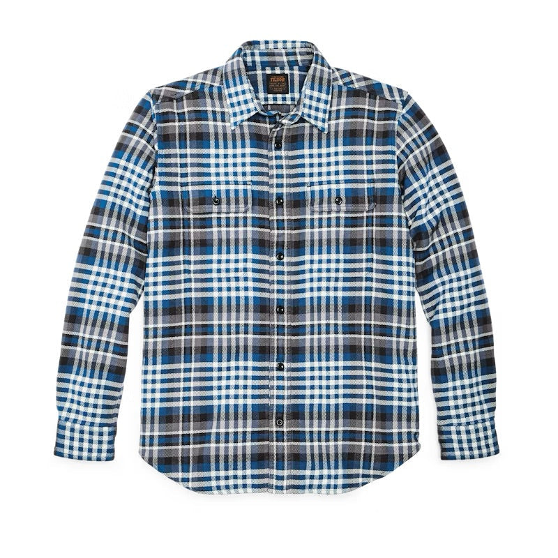 Vintage Flannel Work Shirt - Blue Grey