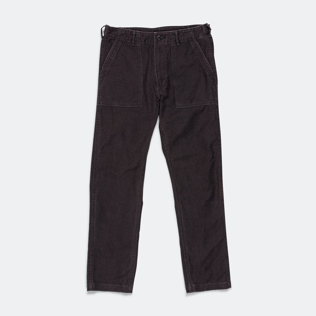 Slim Fit Fatigue Pants - Black