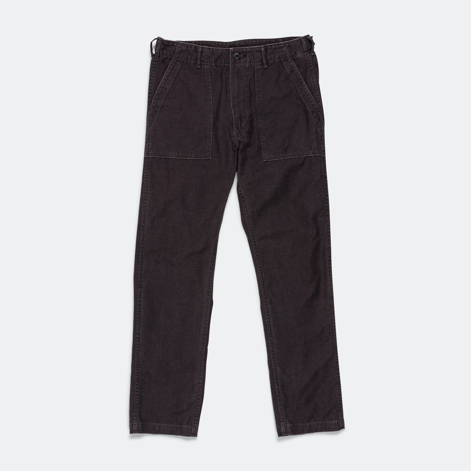 Slim Fit Fatigue Pants - Black