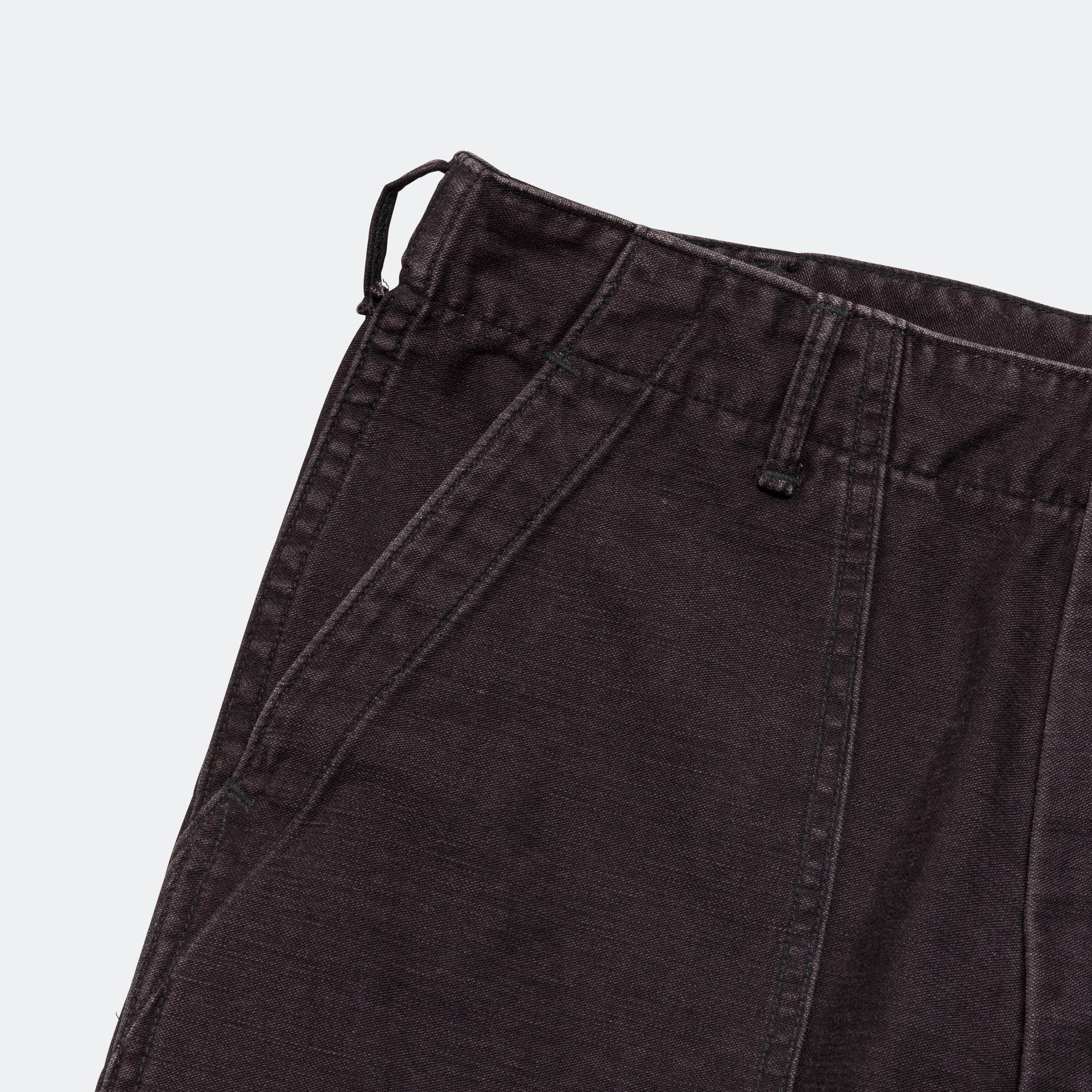 Slim Fit Fatigue Pants - Black