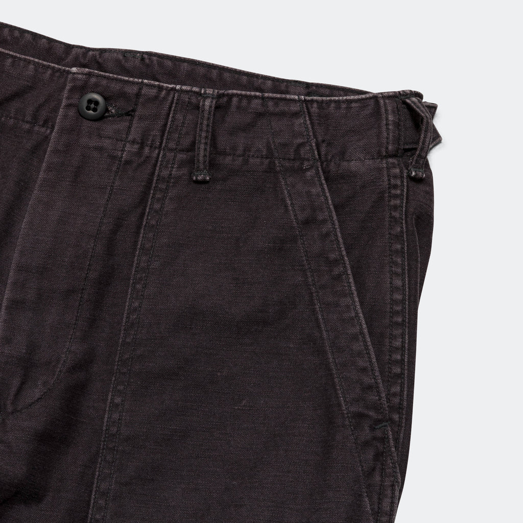 Slim Fit Fatigue Pants - Black