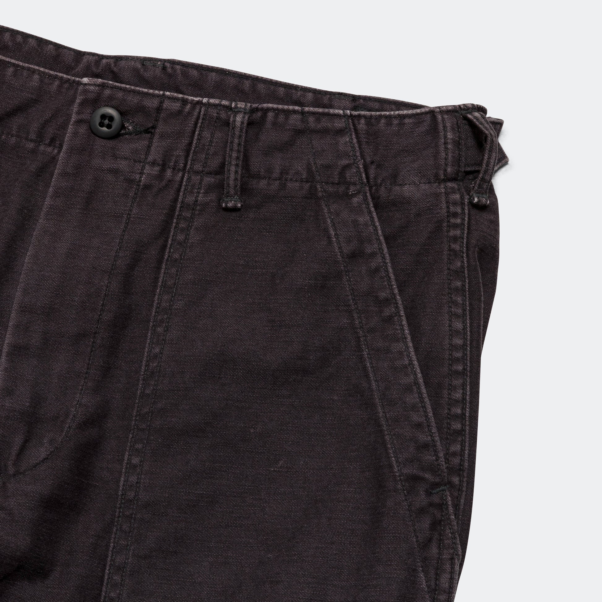Slim Fit Fatigue Pants - Black