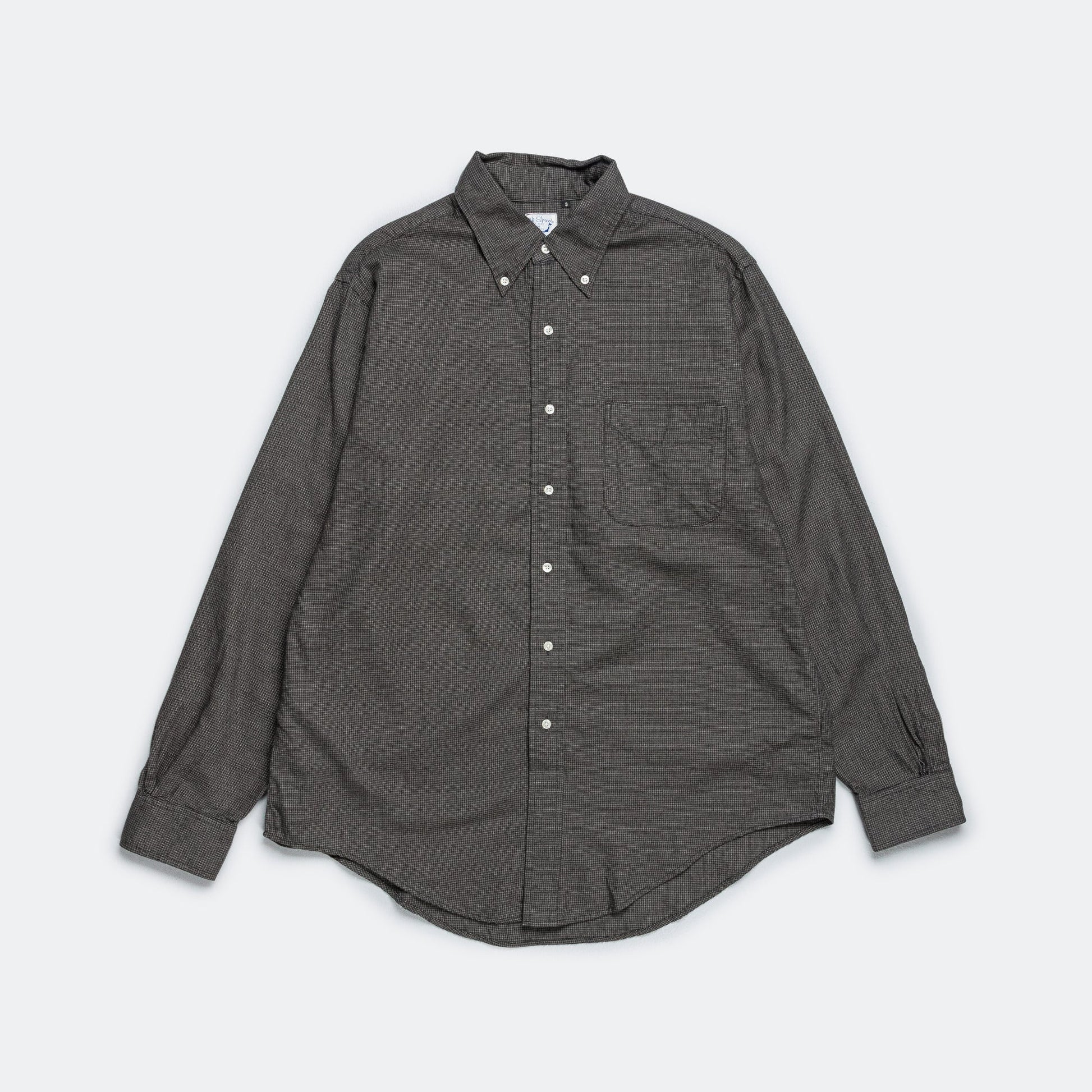 Standard Button Down Shirt - Charcoal Grey
