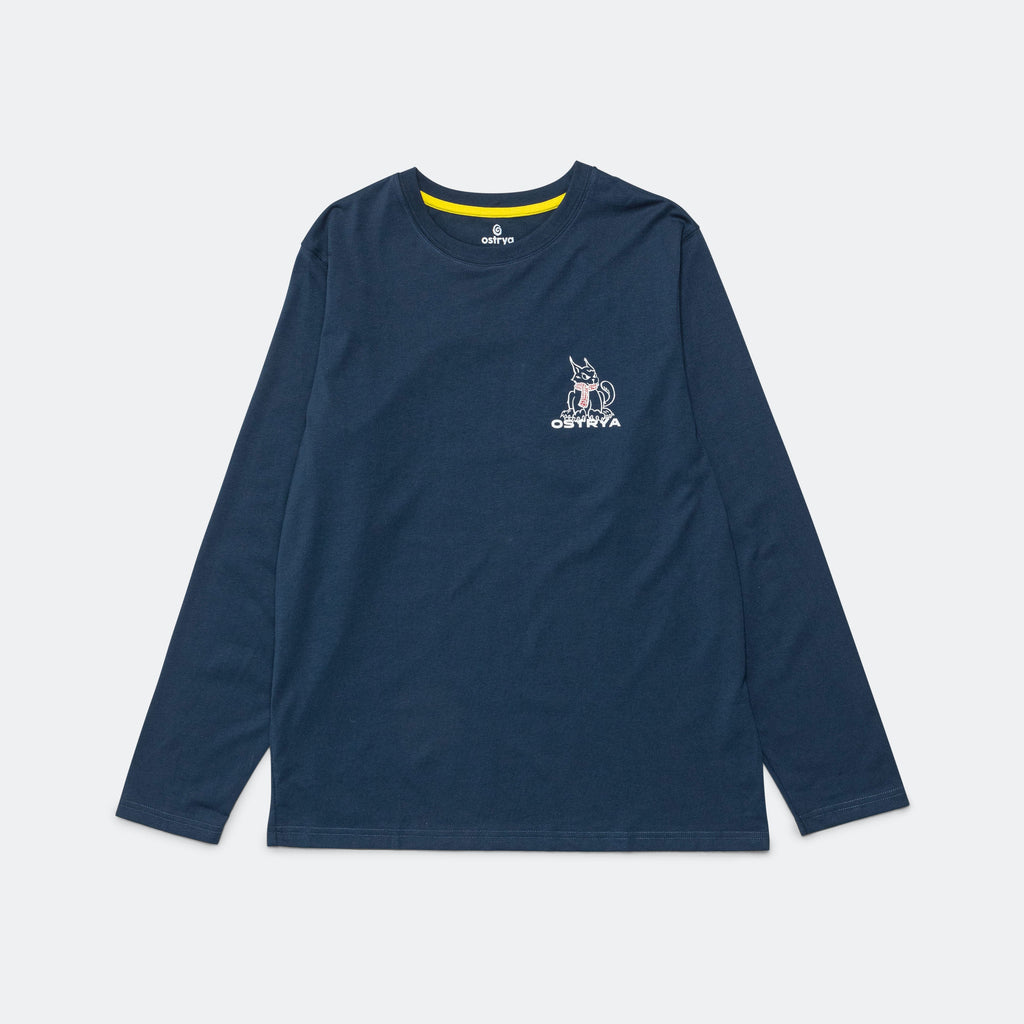 Lynx Long Sleeve Equi-Tee - Navy