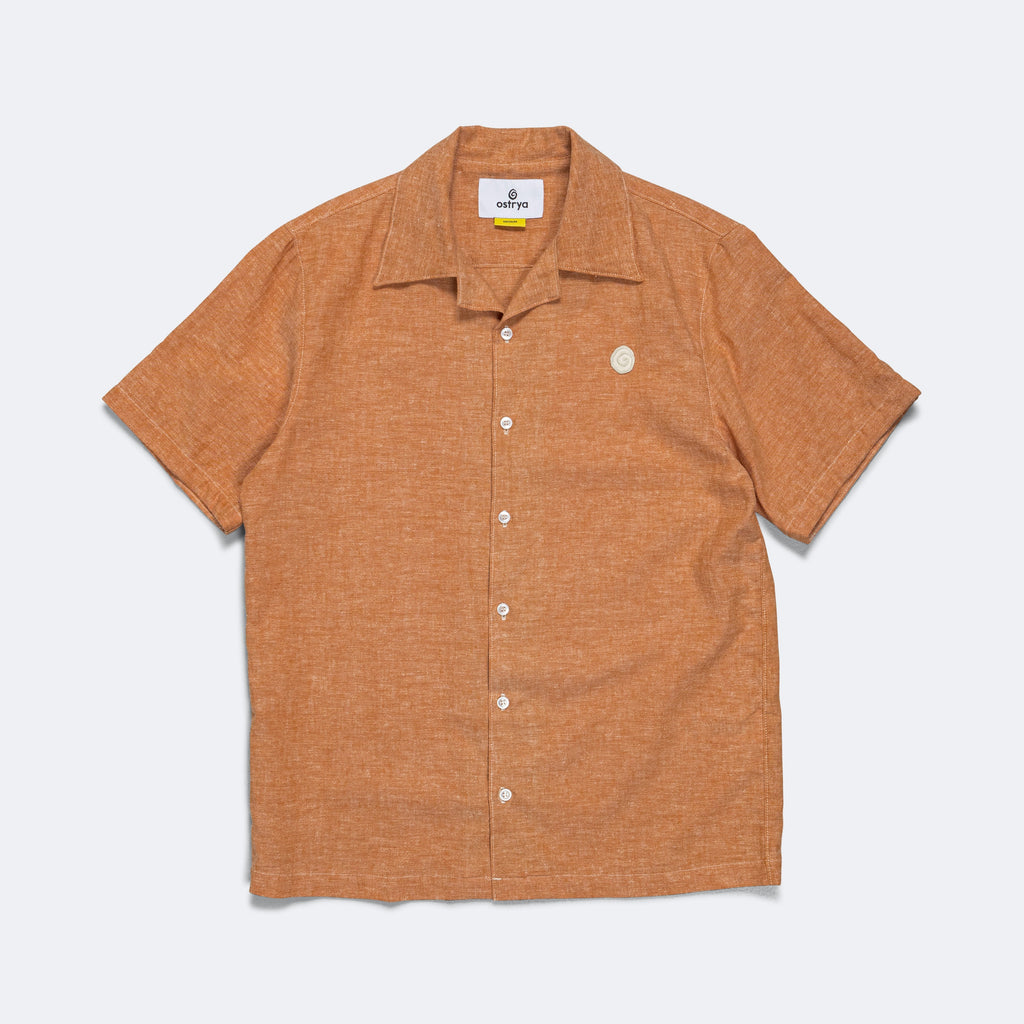 Pentaque Hemp Shirt - Rust