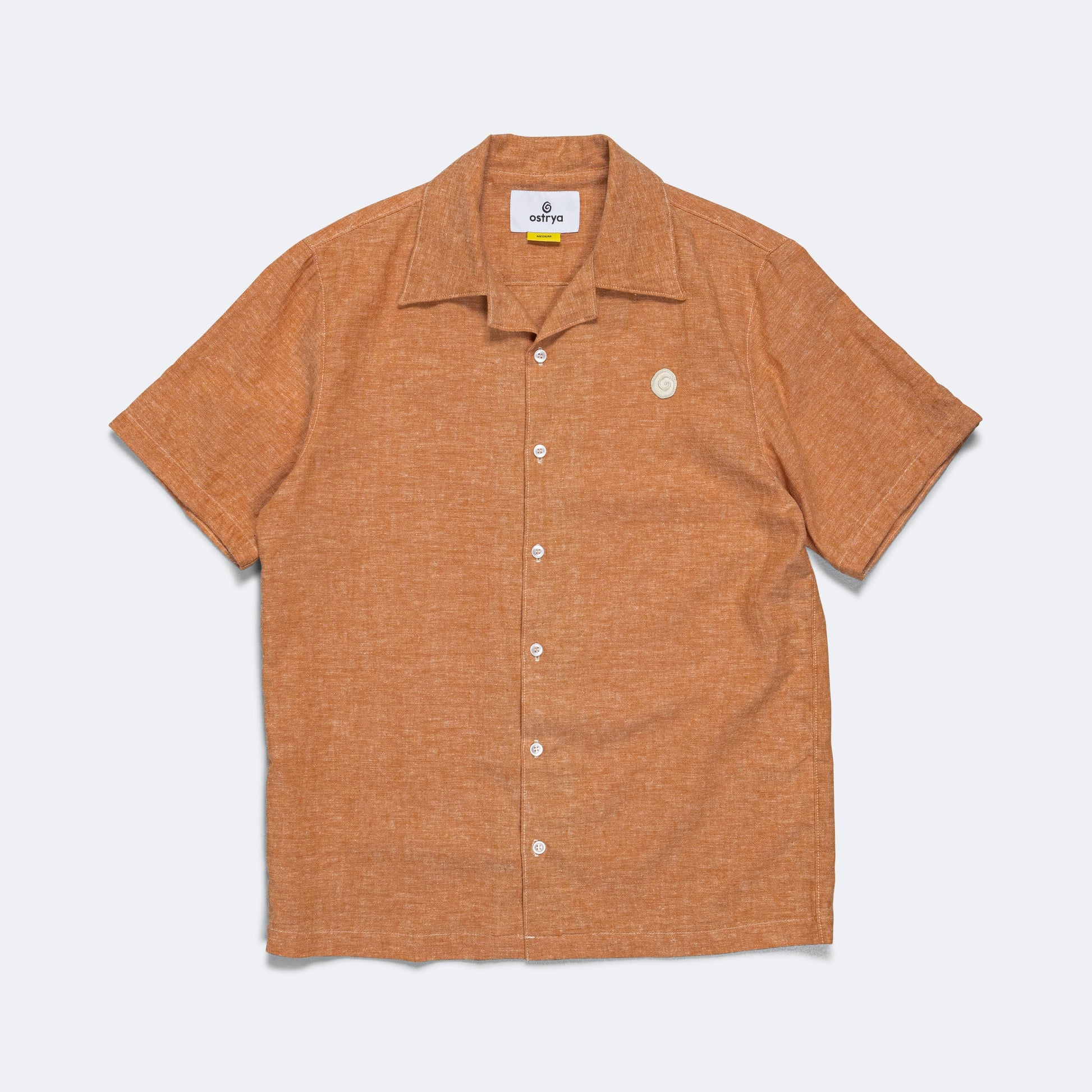 Pentaque Hemp Shirt - Rust