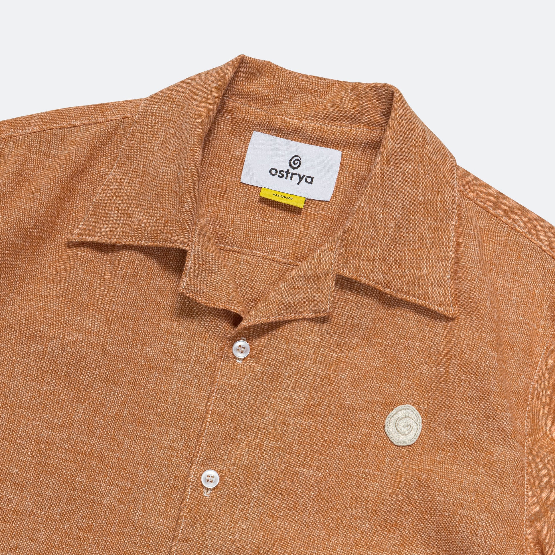 Pentaque Hemp Shirt - Rust