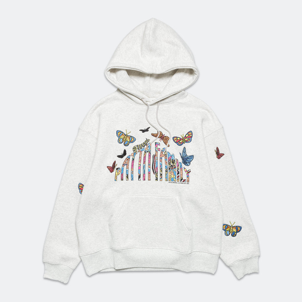 Patta Family Classic Hooded Sweater - Light Grey Melange