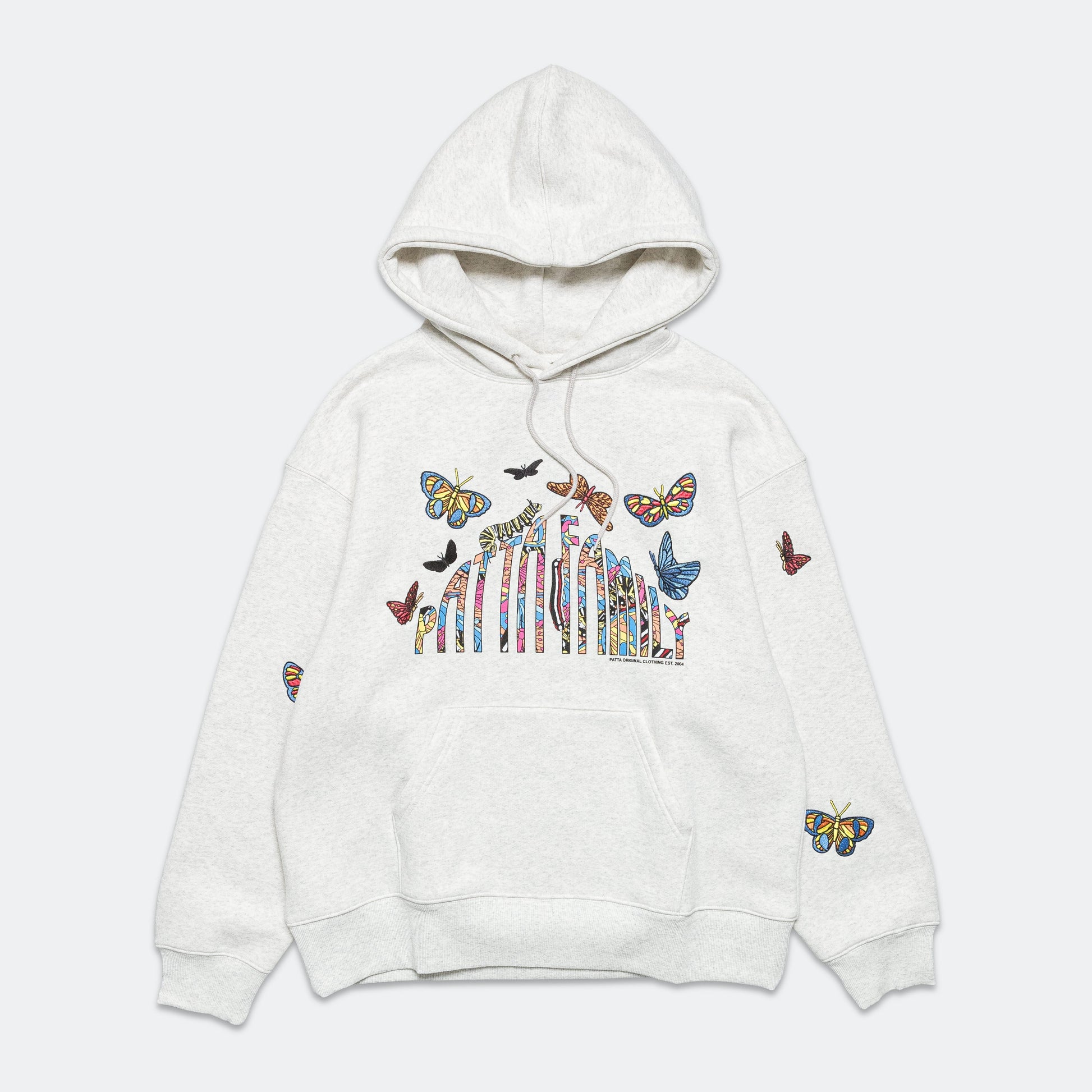 Patta Family Classic Hooded Sweater - Light Grey Melange
