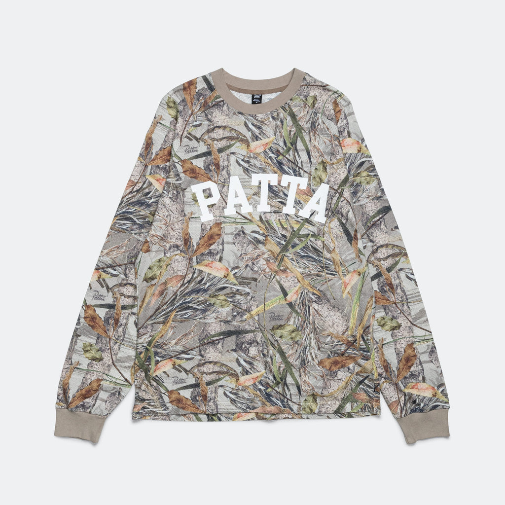 Long Sleeve Mesh Jersey - Nature Print