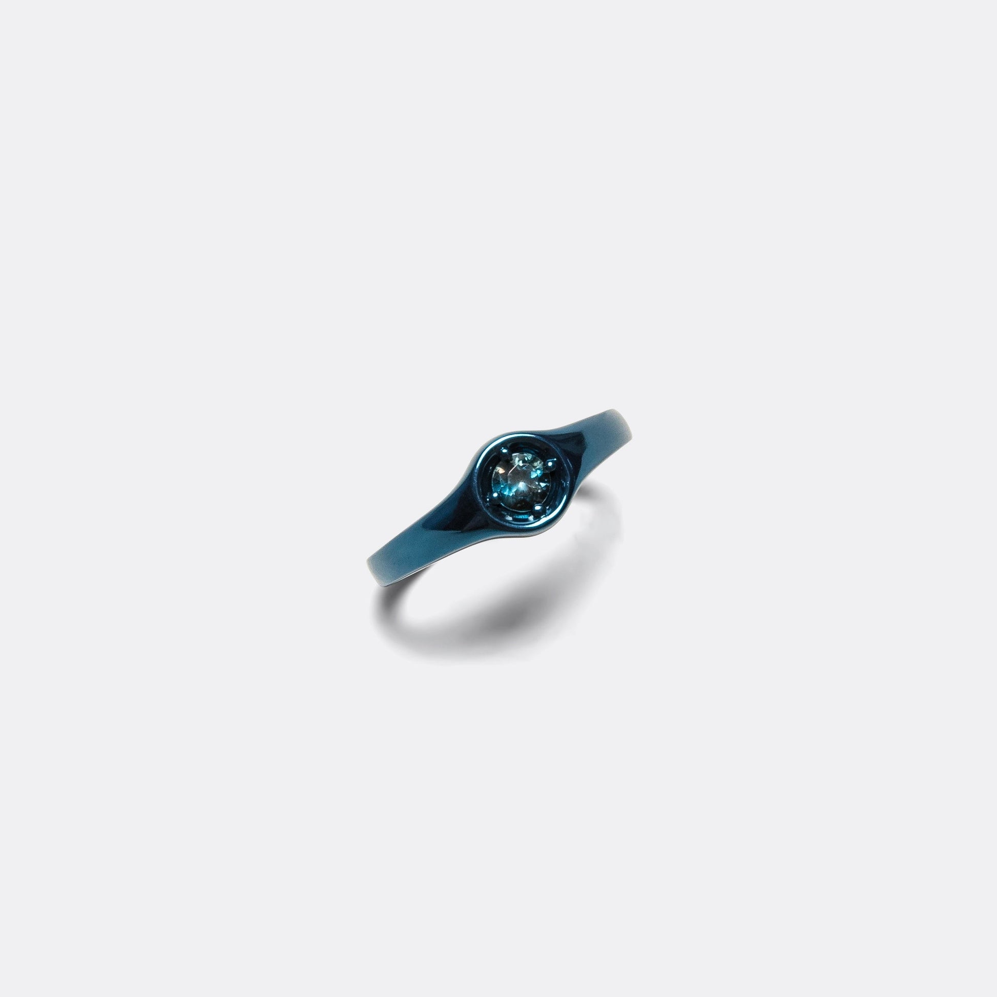 Graphic Sapphire Ring - Blue Sapphire/9k Gold