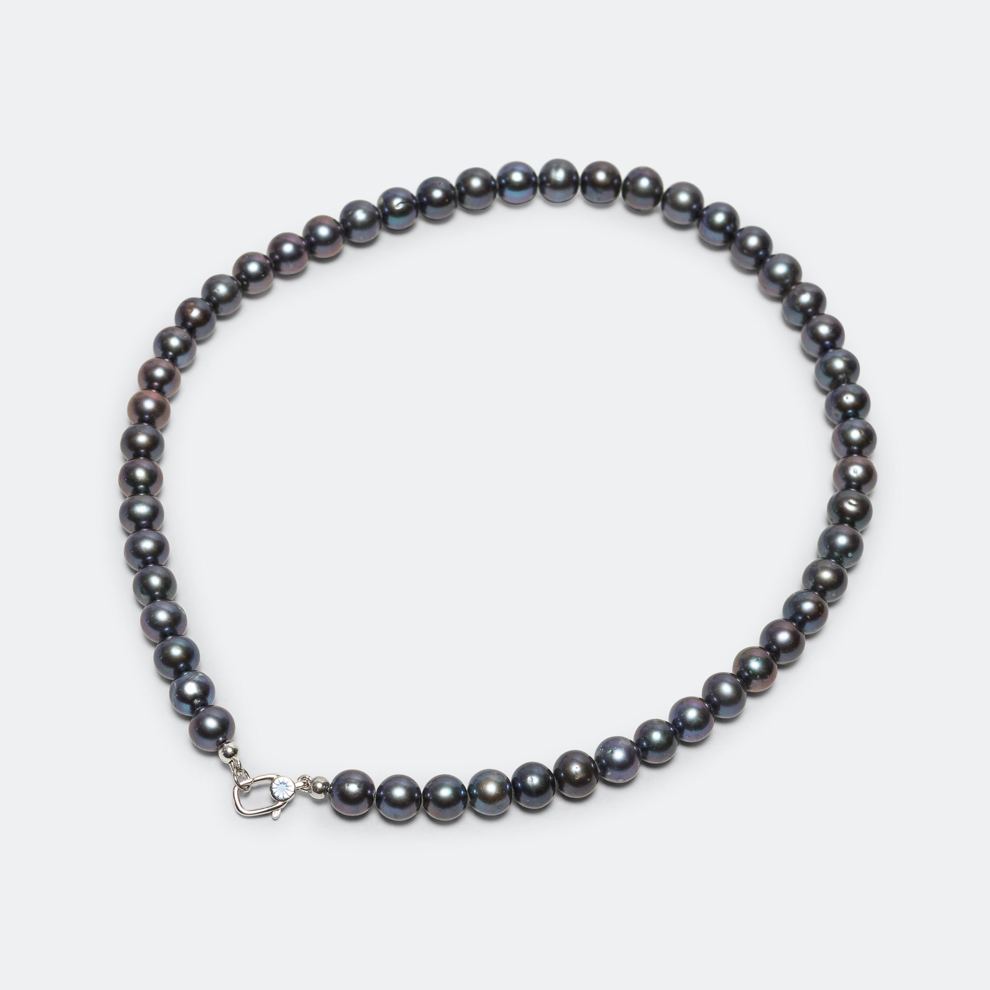 Night Pearl Necklace - 925 Silver