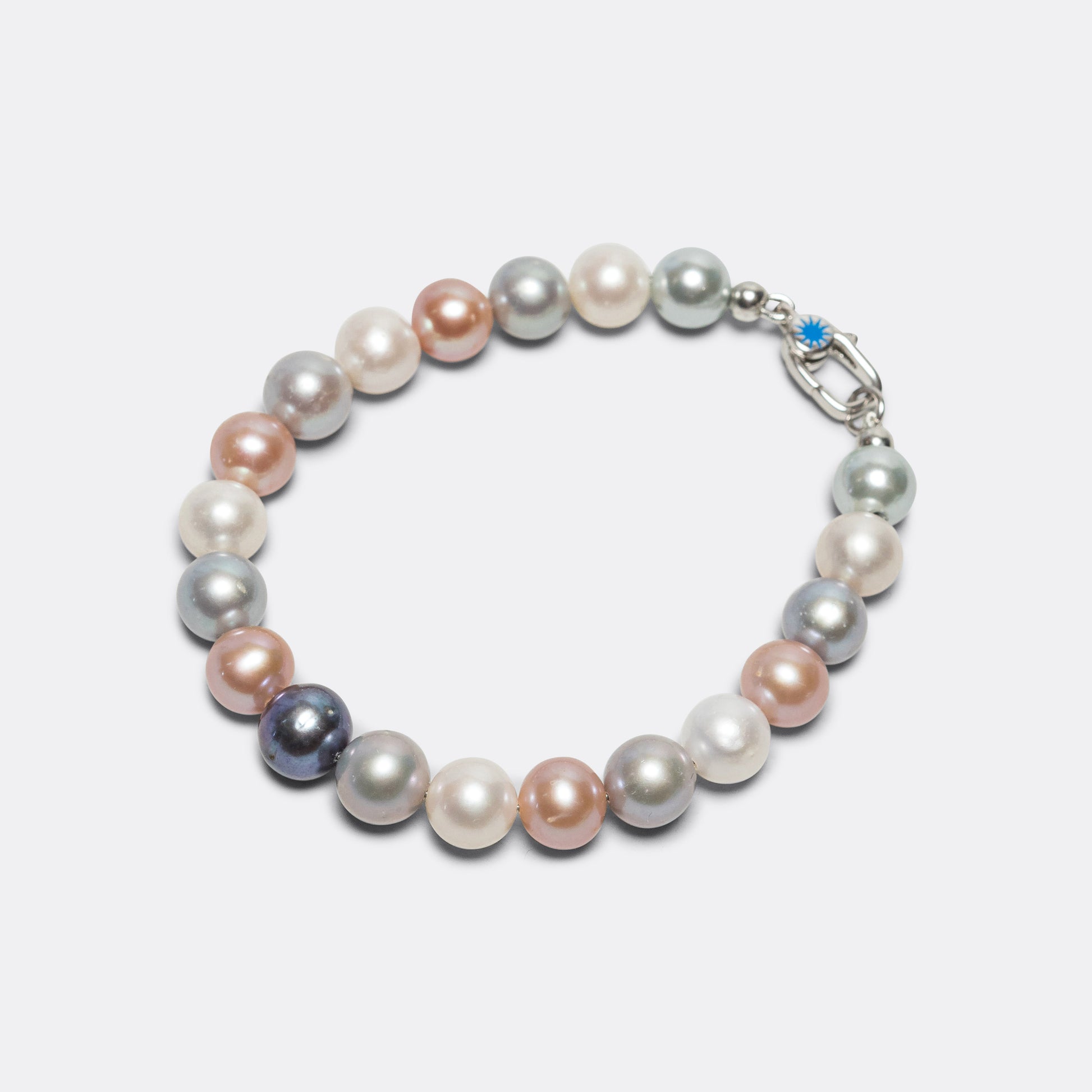 PPF Multicolour Pearl Bracelet - 925 Silver