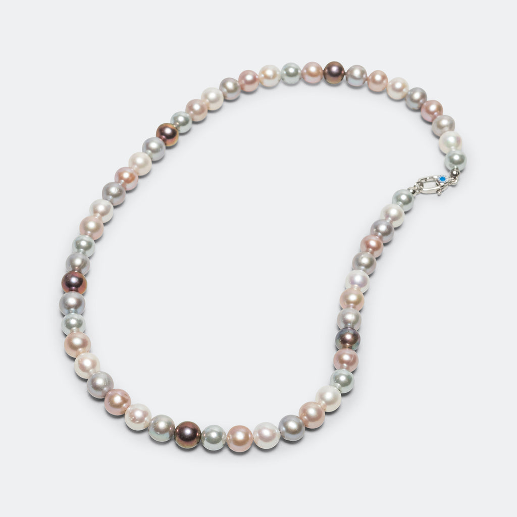 PPF Multicolour Pearl Necklace - 925 Silver