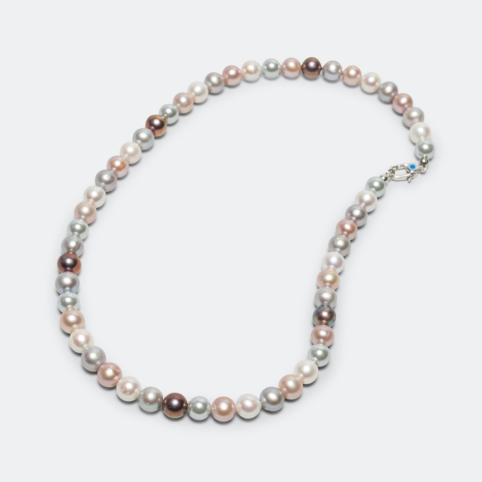 PPF Multicolour Pearl Necklace - 925 Silver