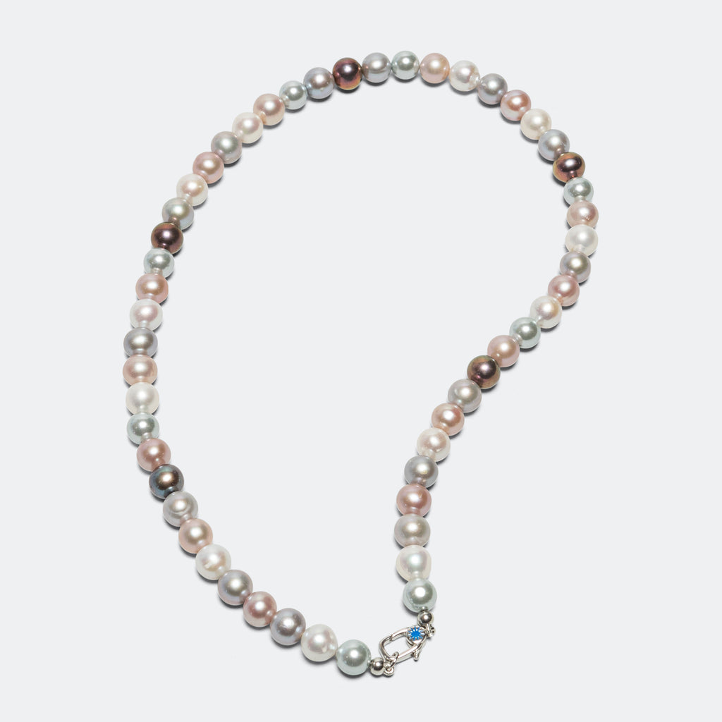 PPF Multicolour Pearl Necklace - 925 Silver
