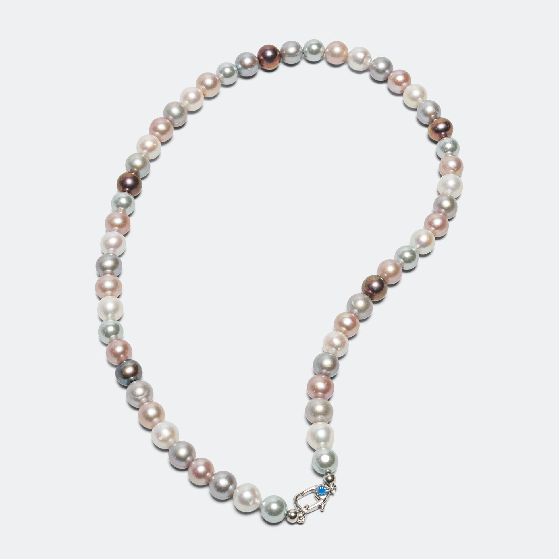 PPF Multicolour Pearl Necklace - 925 Silver