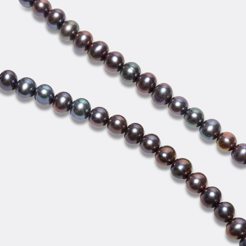 Night Pearl Necklace - 925 Silver