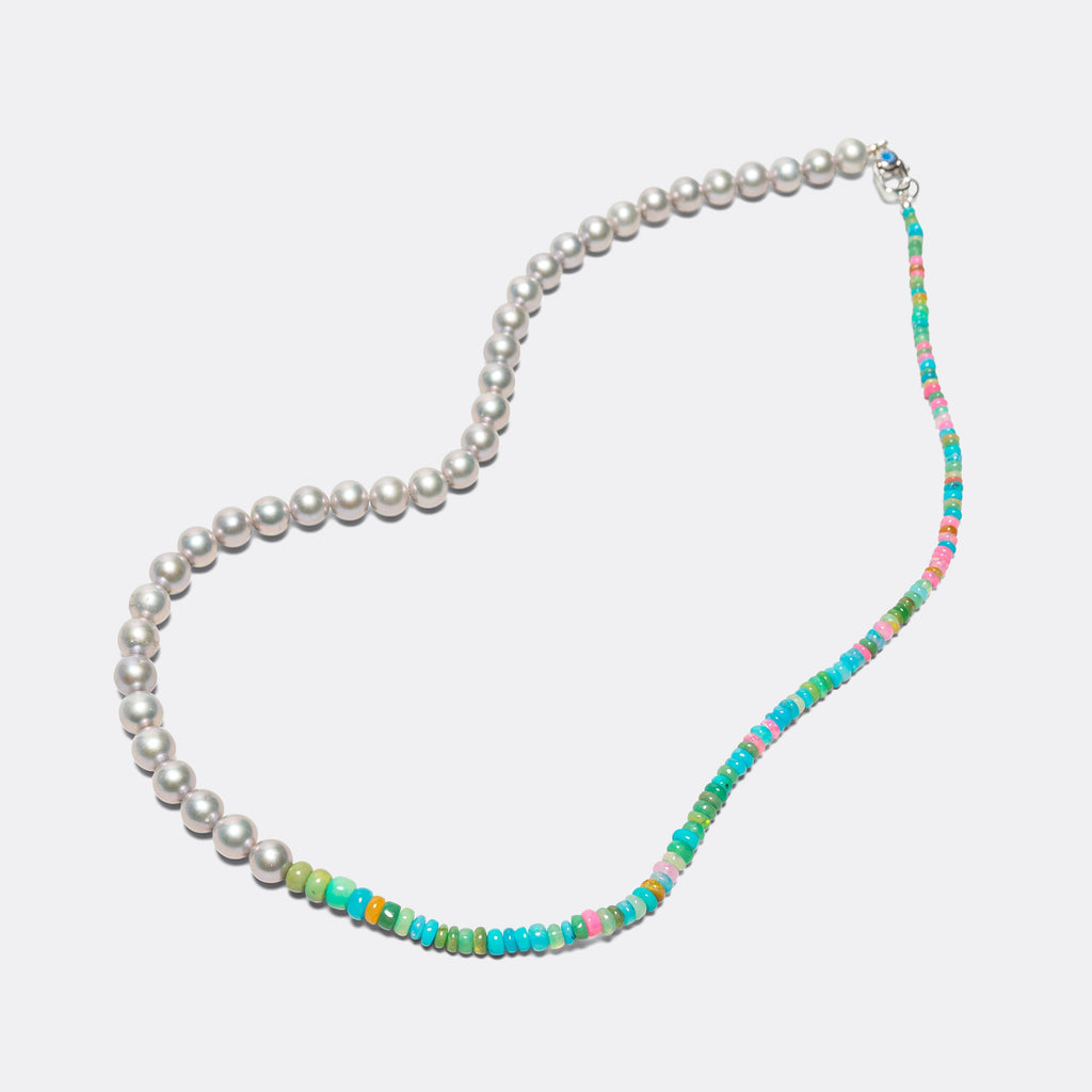 Oral Pearl Necklace - Multi/925 Silver