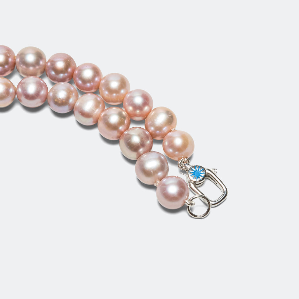 Pop Link Pearl Bracelet - Blue/925 Silver