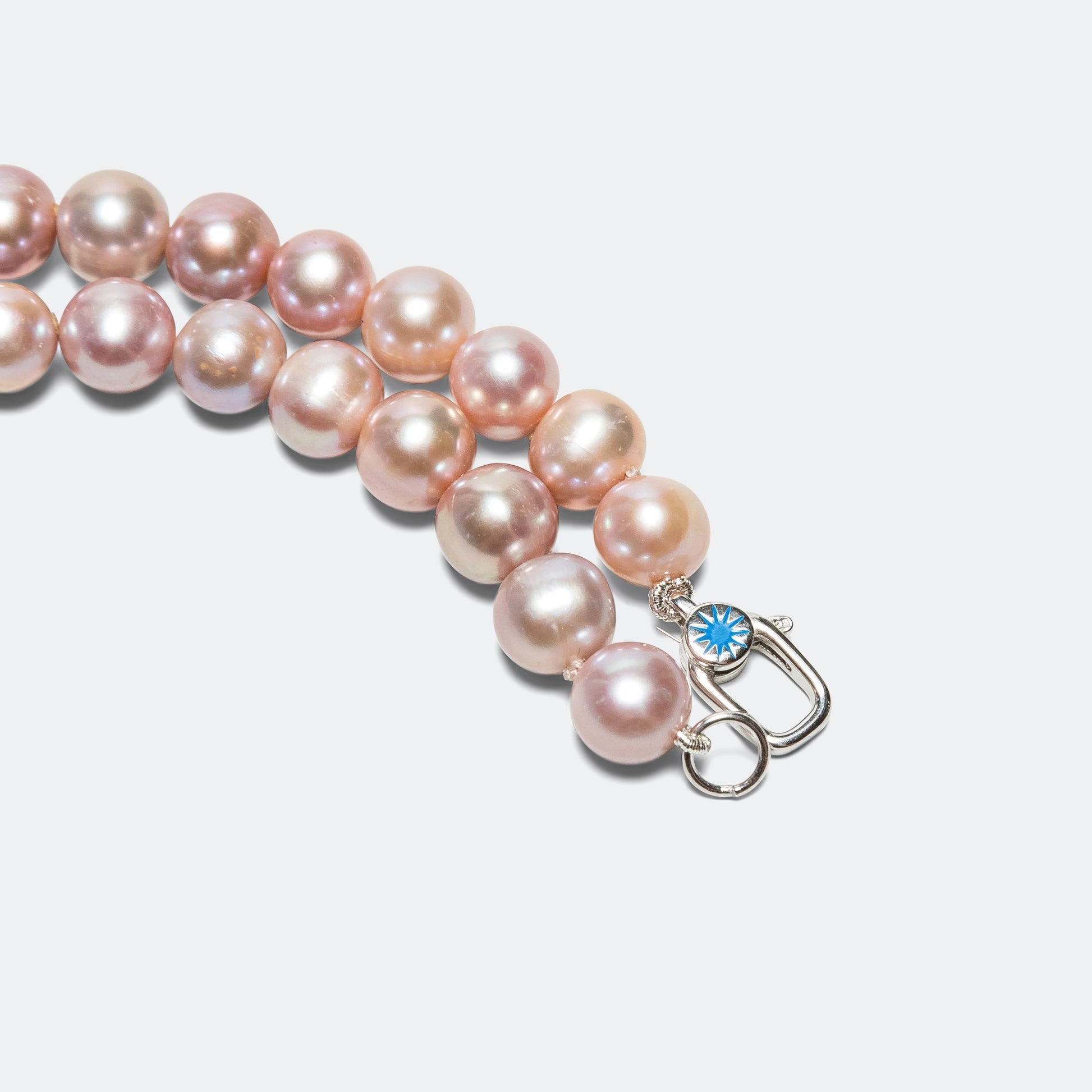 Pop Link Pearl Bracelet - Blue/925 Silver