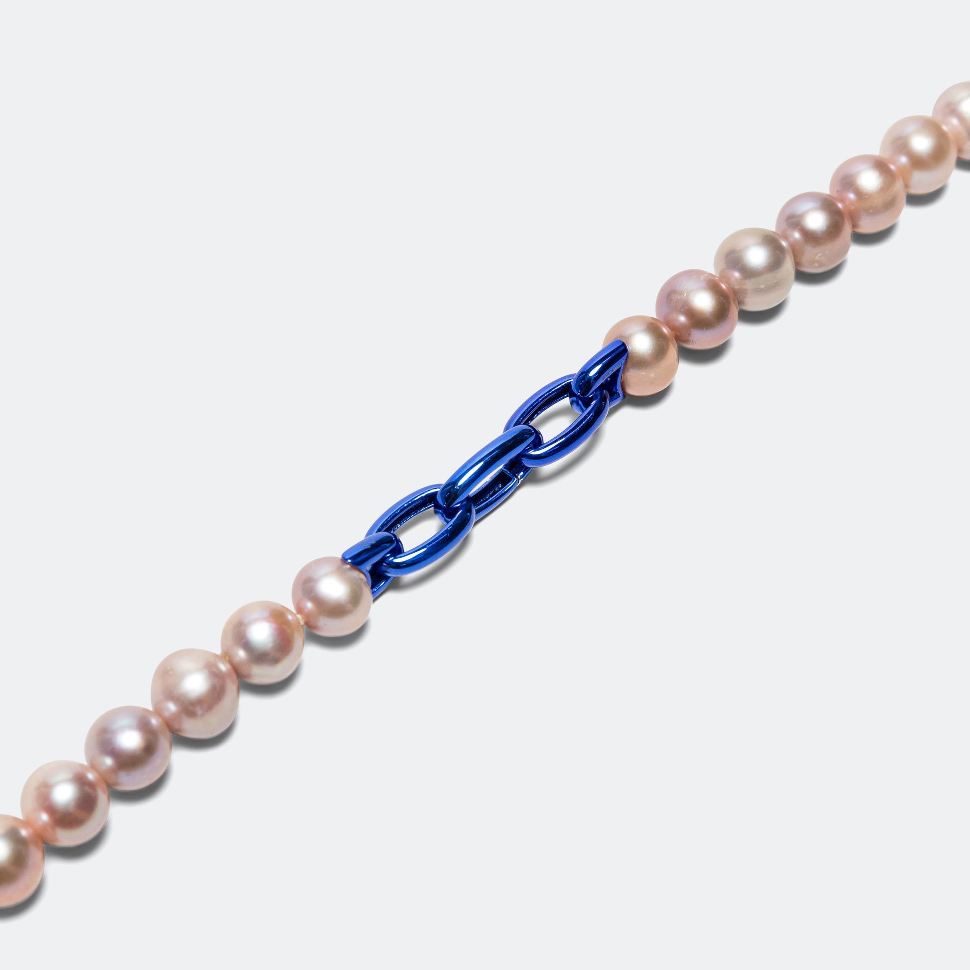 Pop Link Pearl Bracelet - Blue/925 Silver