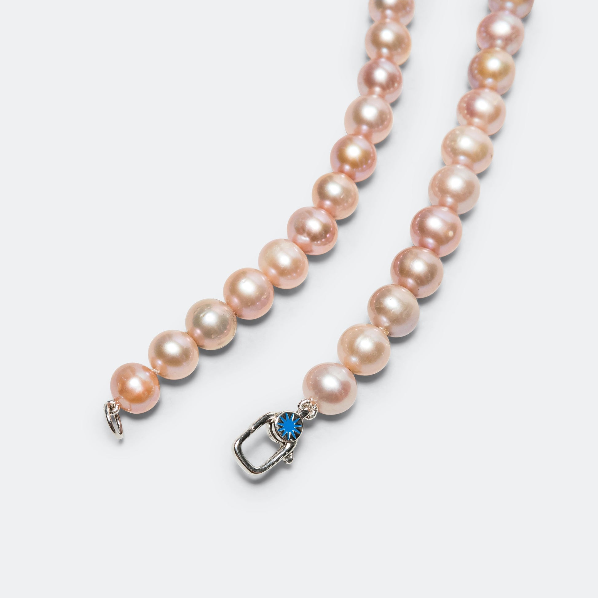 Pop Link Pearl Necklace - Purple/925 Silver