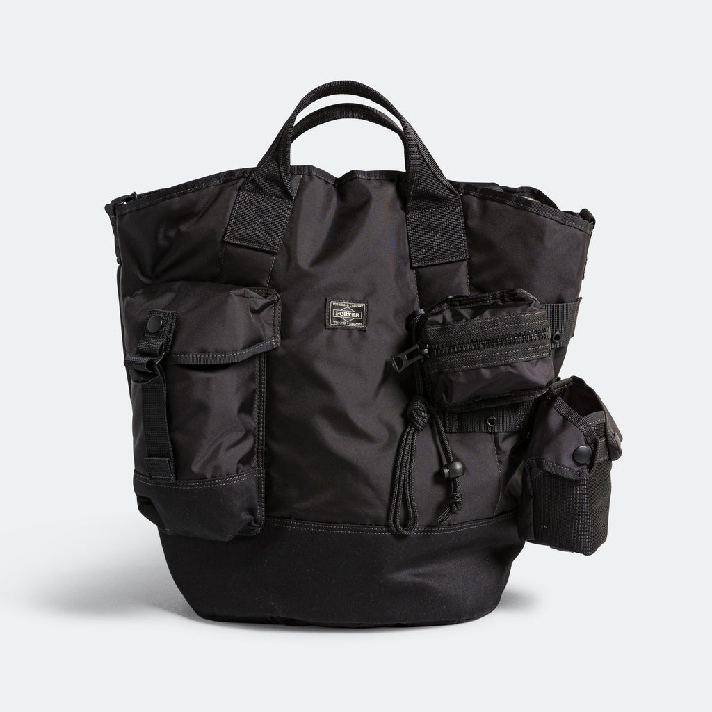 ALL 2WAY Bucket Tote with Pouches - Black